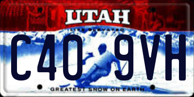 UT license plate C409VH
