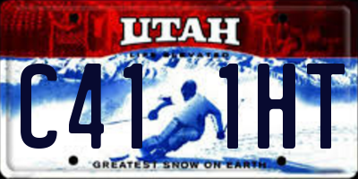 UT license plate C411HT