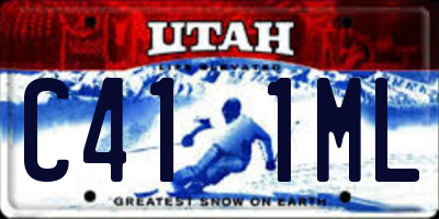 UT license plate C411ML