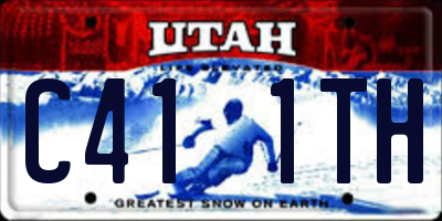 UT license plate C411TH