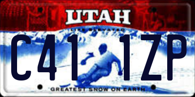 UT license plate C411ZP