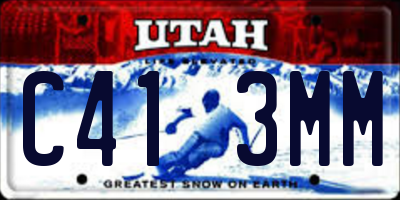 UT license plate C413MM