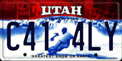UT license plate C414LY