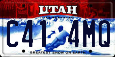 UT license plate C414MQ