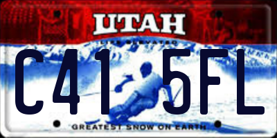UT license plate C415FL