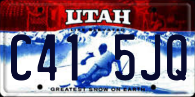 UT license plate C415JQ