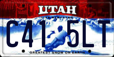 UT license plate C415LT