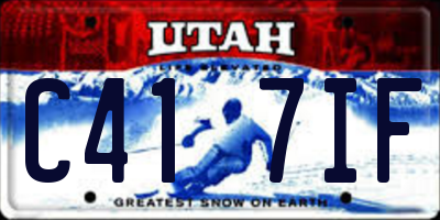 UT license plate C417IF