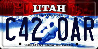 UT license plate C420AR