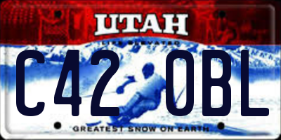 UT license plate C420BL