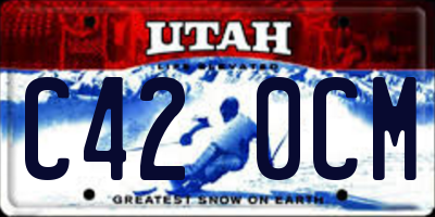 UT license plate C420CM