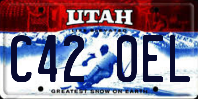 UT license plate C420EL