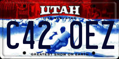 UT license plate C420EZ