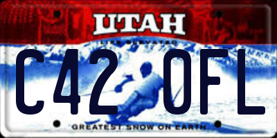 UT license plate C420FL