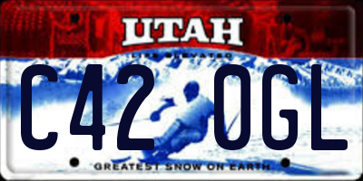 UT license plate C420GL