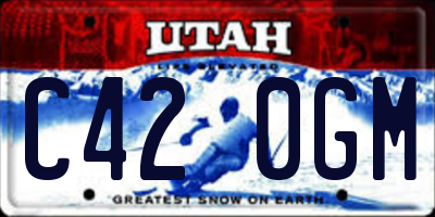 UT license plate C420GM