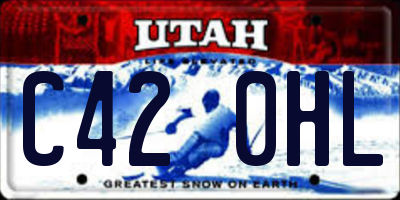 UT license plate C420HL