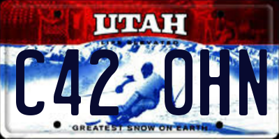 UT license plate C420HN