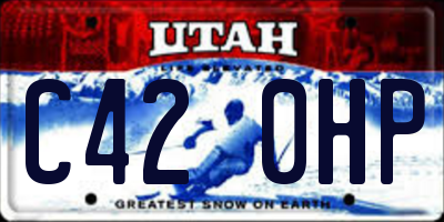 UT license plate C420HP
