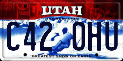 UT license plate C420HU