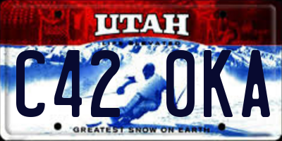 UT license plate C420KA