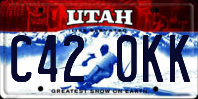 UT license plate C420KK