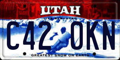 UT license plate C420KN