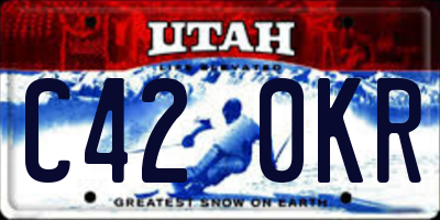 UT license plate C420KR