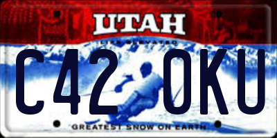 UT license plate C420KU