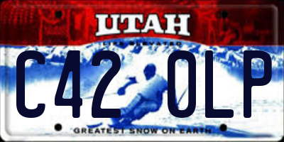 UT license plate C420LP