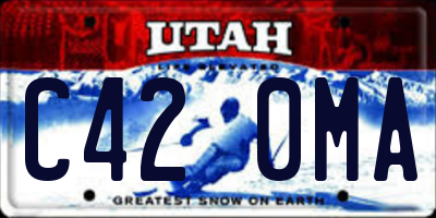 UT license plate C420MA