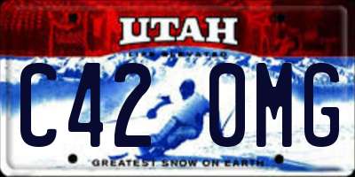 UT license plate C420MG