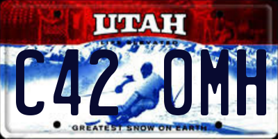 UT license plate C420MH