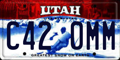 UT license plate C420MM