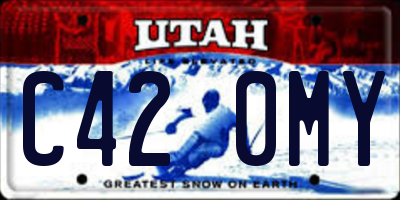 UT license plate C420MY