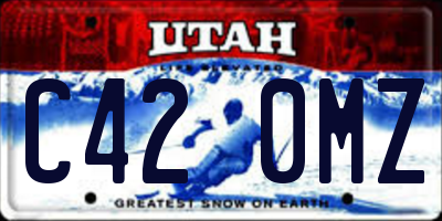 UT license plate C420MZ