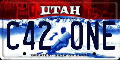 UT license plate C420NE