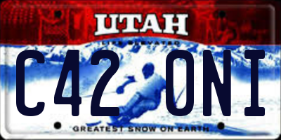 UT license plate C420NI