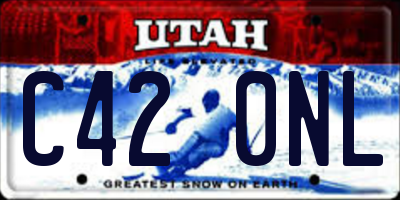 UT license plate C420NL