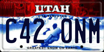 UT license plate C420NM
