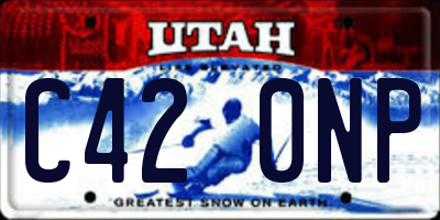 UT license plate C420NP