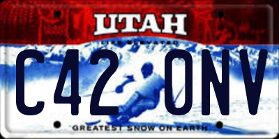 UT license plate C420NV