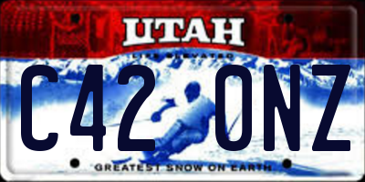 UT license plate C420NZ