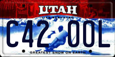 UT license plate C420OL