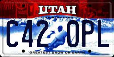 UT license plate C420PL