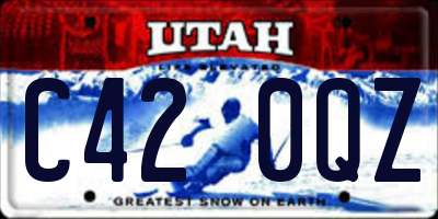 UT license plate C420QZ