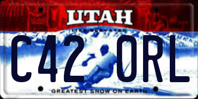 UT license plate C420RL