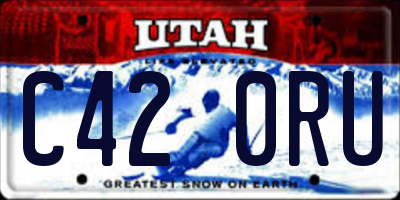 UT license plate C420RU