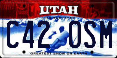 UT license plate C420SM