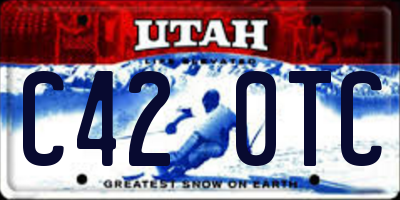 UT license plate C420TC